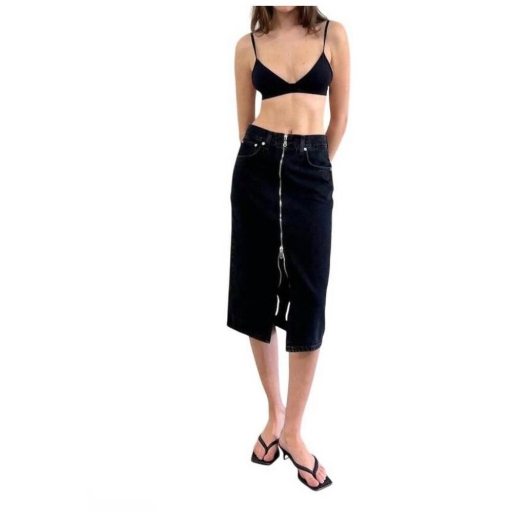 ETICA veta pencil skirt in black rock NWT 27